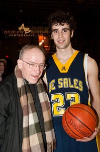 John with Monsignor Cuddy